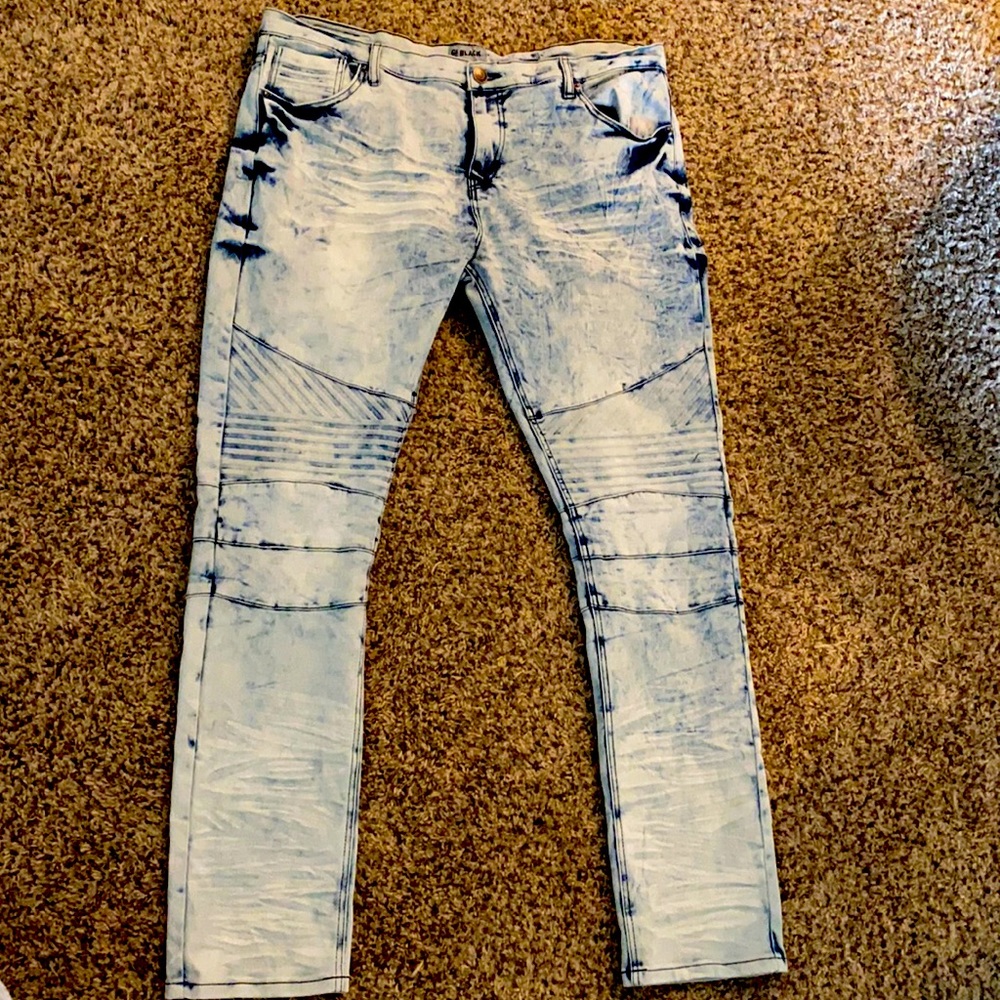 Mens black jeans size 38/32